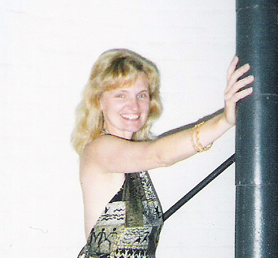 Linda at Fairport Lighthouse 2003