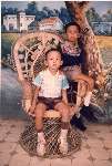 Foto ini diambil waktu aku masih TK, sama kakakku. 