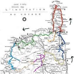 La carte de notre itin�raire