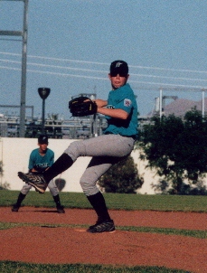 Chris pitching