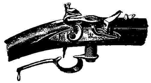 drawing of the breech and trigger area of the Ferguson Rifle