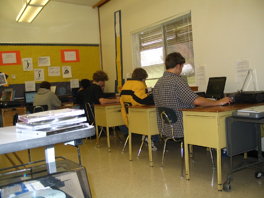 THIS ISN'T US OUR WHOLE CLASS - BUT JUST SOME OF US WORKING ON OUR PAGES