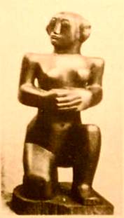 Kneeling Figure 1932 in Blackwood