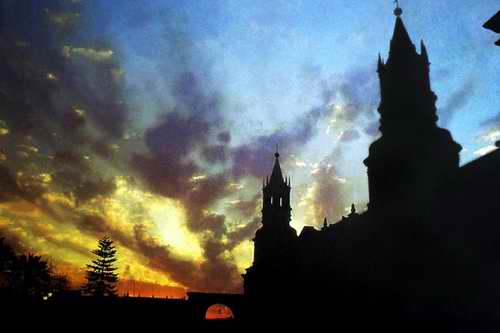Incomparable atardecen arequipe&ntilde;o