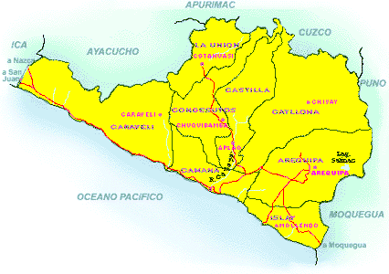 Mapa de Arequipa