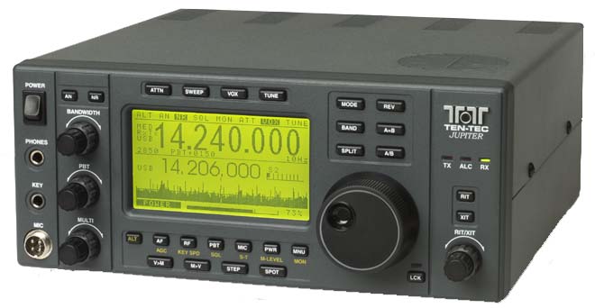 My Ten Tec Jupiter Transceiver. Very good bang for the buck.