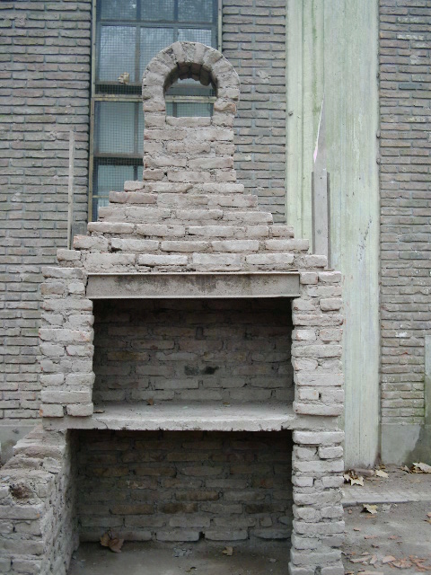 Parrilla: Modelo terminado con chimenea simple.
