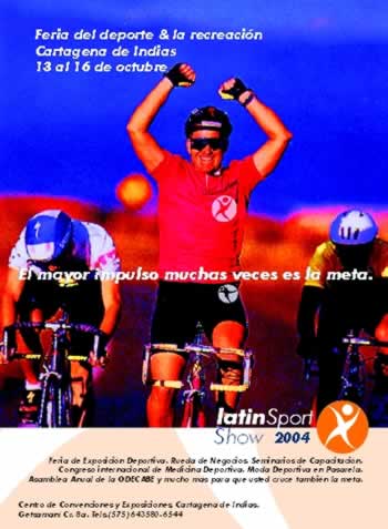 Postal 2, LatinSport Show 2004, Diseáado por Hernando Angel Madrid Diseáador Gráfico Universidad Nacional de Colombia.