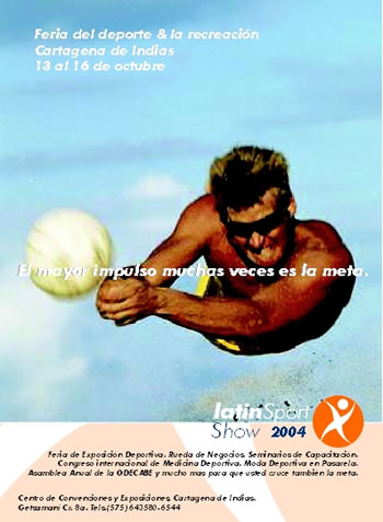 Postal 3, LatinSport Show 2004, Dise&aacute;ado por Hernando Angel, Dise&aacute;ador Gr&aacute;fico, Universidad Nacional de Colombia