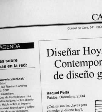 Notas de Diseño Gráfico, Isopixel.net, Papel Contínuo.net e Hipocondría.org en las reseñas del Revista de Diseño GRRR de Barcelona España.