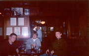 mike, chris, justin in the 'jenny watts' pub in bangor