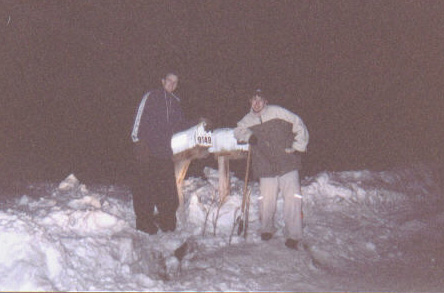 justin and mike after they separated the van from these mailboxes
