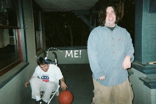 basketball in a stroller
