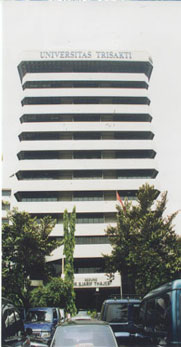 M building Trisakti University Jakarta