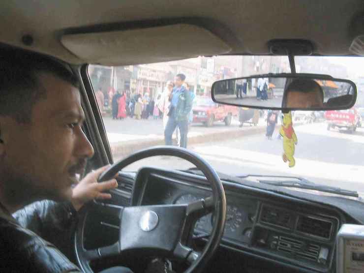 Hesham at the wheel