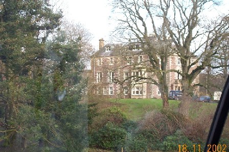 The house seen from the drive