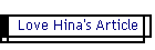 Love Hina's Article