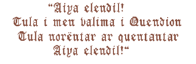 Aiya Elendil!