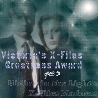 Victoria's X-Files Greatness Award
