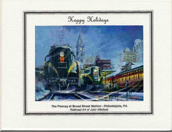 Reflections of the Pennsy at Broad Street Station Greeting
Cards