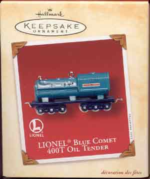 2002 Blue Comet Tender Keepsake Ornament