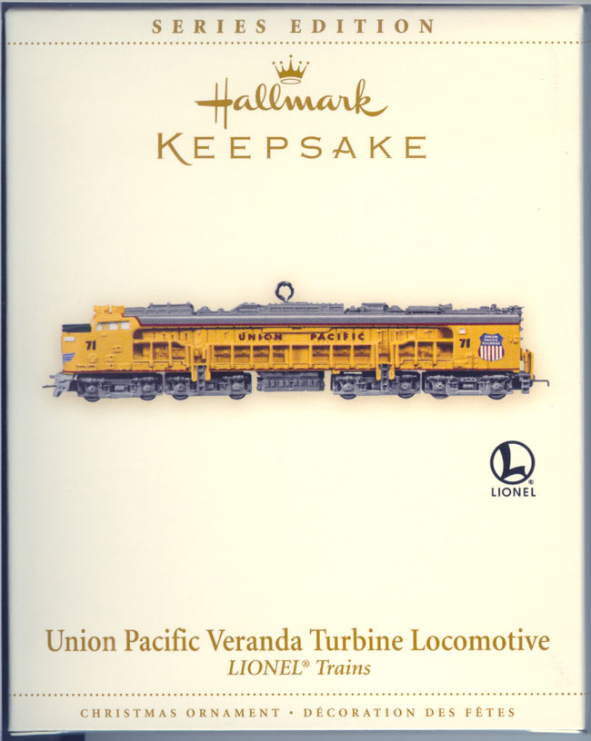 2006 Union Pacific Veranda Turbine Locomotive Keepsake Ornament