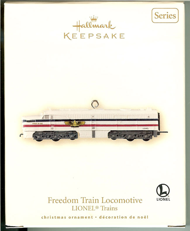 2007 Freedom Train Locomotive Keepsake Ornament