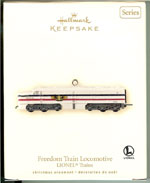 2007 Freedom Train Locomotive Keepsake Ornament