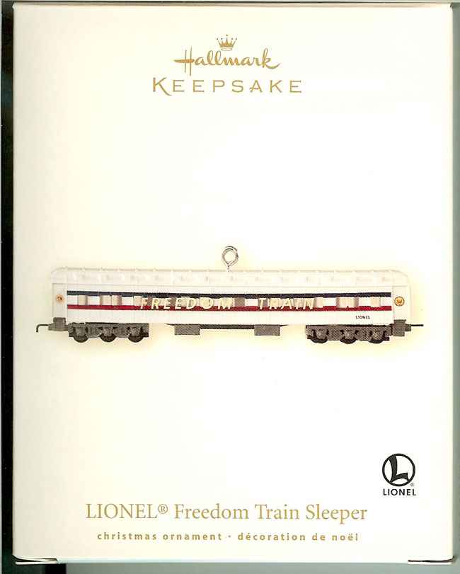 2007 Freedom Train Sleeper Keepsake Ornament