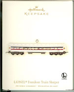 2007 Freedom Train Sleeper Car Keepsake Ornament