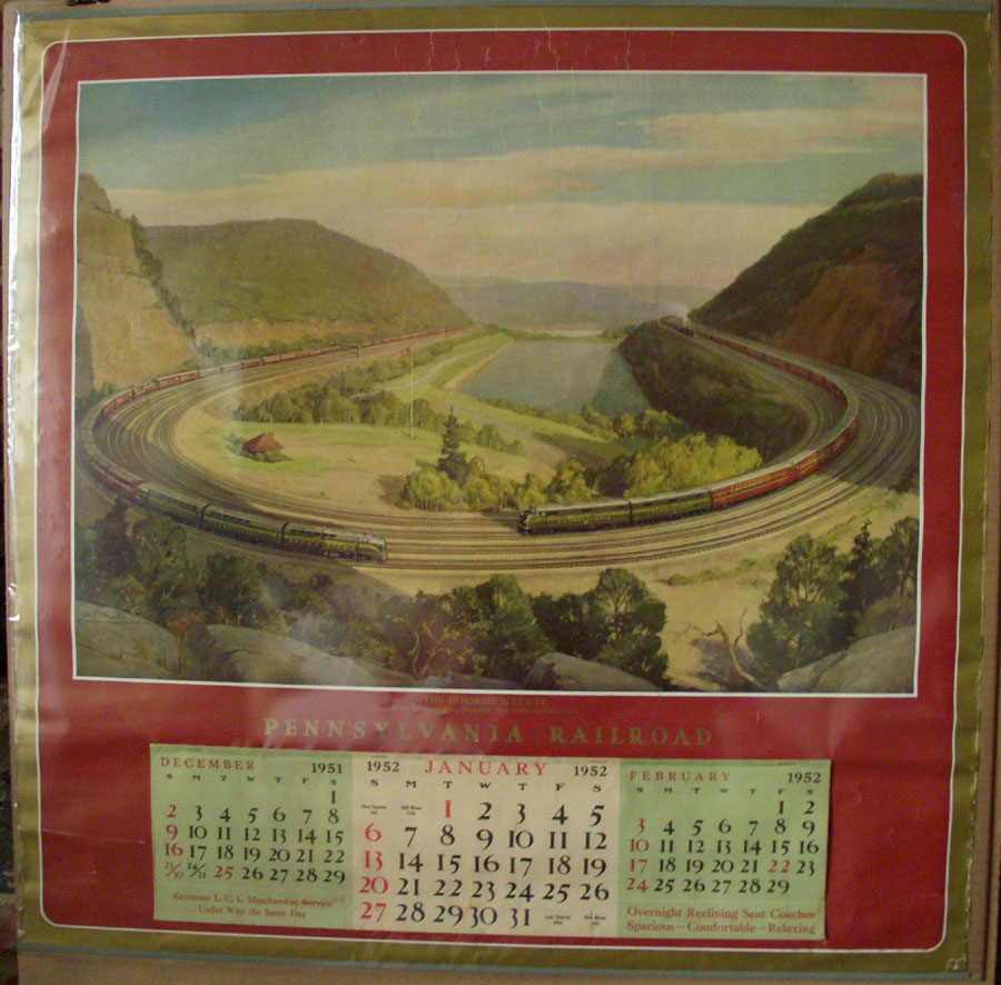 1952 PRR Calendar