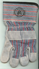 PRR Logo Work Gloves (topside view)