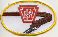 PRR Keystone w/Train Sew-On patch