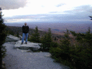 Chris standing near an overlook.