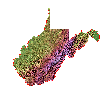 Click here to see a shaded relief map of West Virginia.