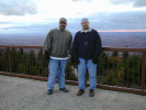 Scott and Chris on the observation deck.