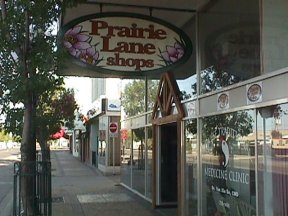 Prairie Lane Shops Rosser Avenue Entrance