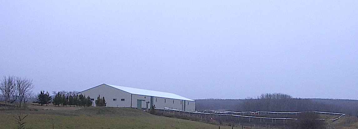 The barn from the road