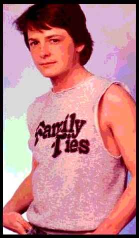 alex p keaton, just your average ultra conservative teen pin up...