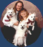 Bill, Lisa, and the pups