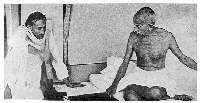 Acaharya Kiruplani with Gandhiji