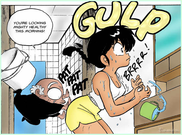 A typical morning at the Tendo dojo