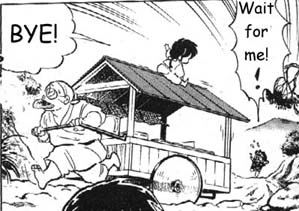 Genma runs off with Ukyo's dowery