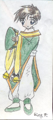 Hiro! Why did'ya steal poor Shaoran's clothes?!!! (Hiro: It was you, not me...)