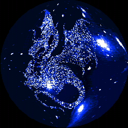 i think its suppose to look like a constilation of a dragon