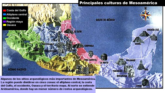Principales culturas de Mesoam&eacute;rica