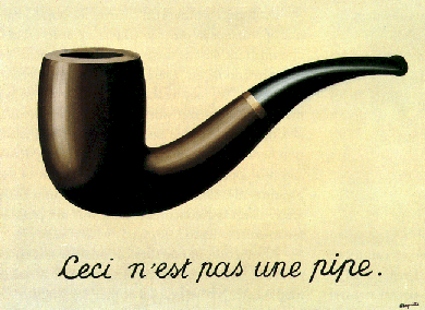 aquest no hi �s una pipa, de Magritte, 1925.