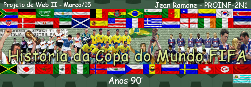 História da Copa do Mundo FIFA - Anos 90.