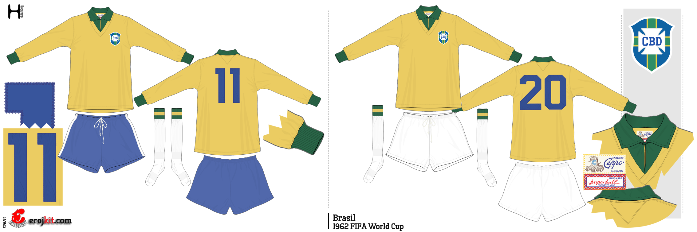 Uniforme Brasil 1962