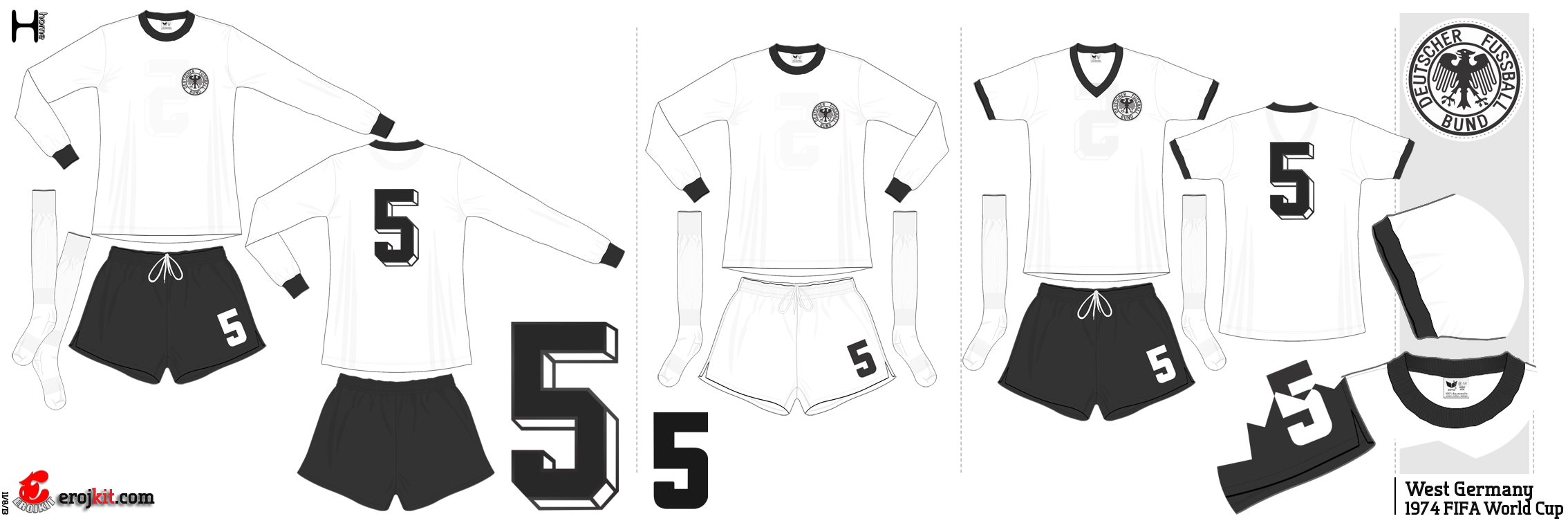 Uniforme Alemanha Ocidental 1974